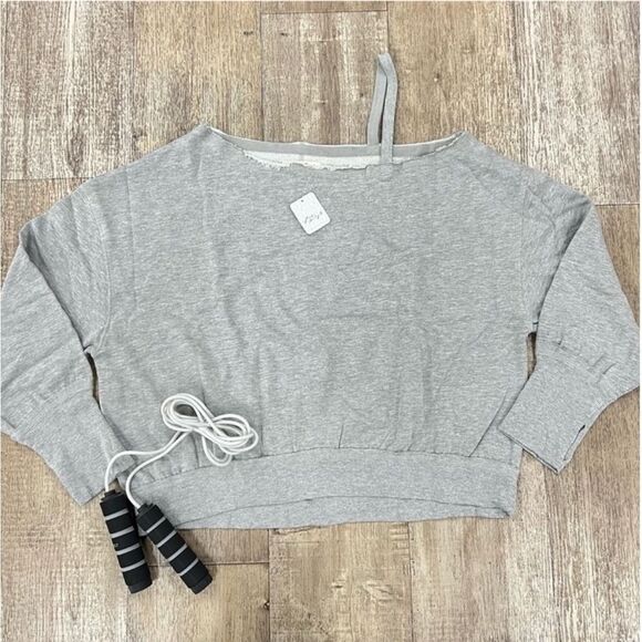 Free People On The Edge Pullover In Heather Gray - Picture 5 of 6